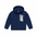 NIKE KIDS ZIPPER HOODIE (CHARCOAL & BLUE) (SIZE Blue