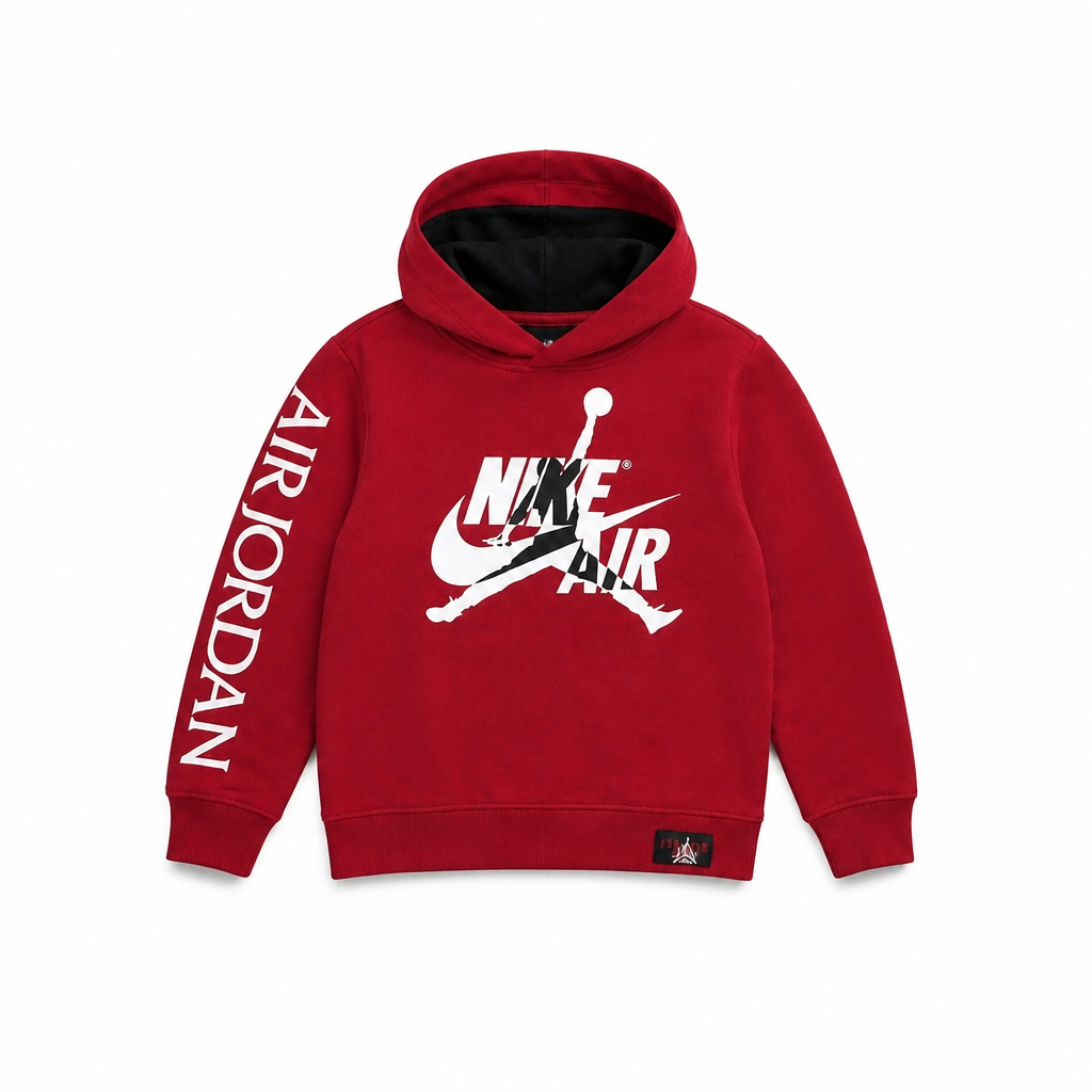 JUMPMAN CLASSIC KIDS HOODIE (4-7 YEARS) (Available in Black and Red) Red