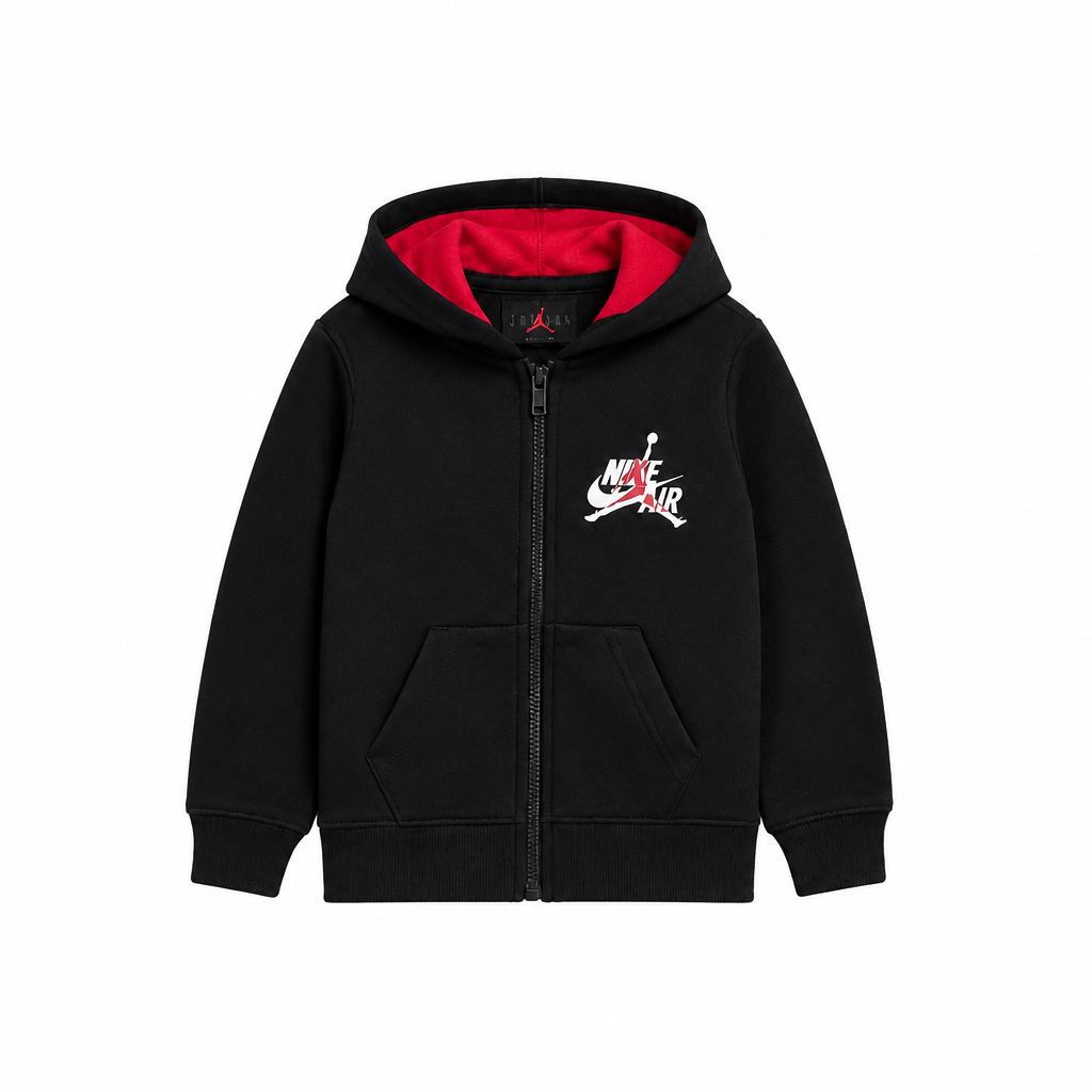 JORDAN KIDS CLASSIC HOODIE ( 4 - 7 YEARS) (Available in Red and Black) Black