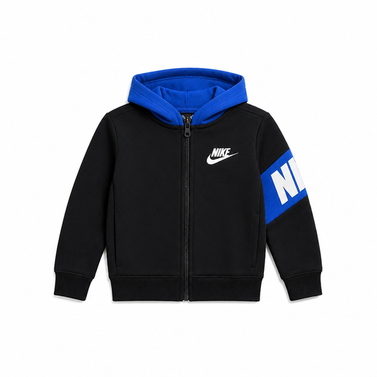 NIKE KIDS CORE HBR HOODIE (Available in Grey/Black and Black/Blue) Blue
