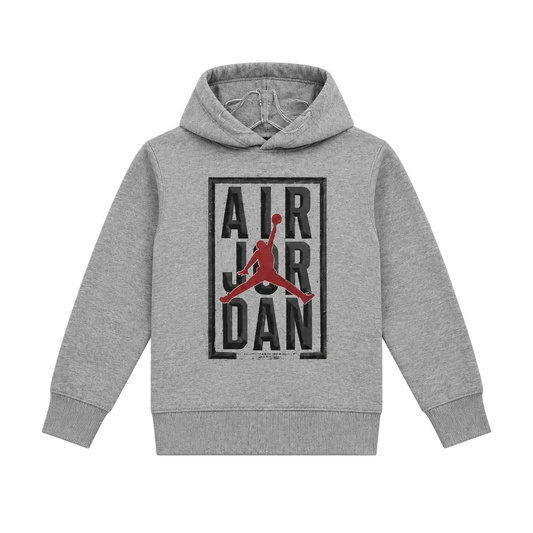 JUMPMAN AIR JORDAN KIDS HOODIE (SMALL- X-LARGE) (GREY)