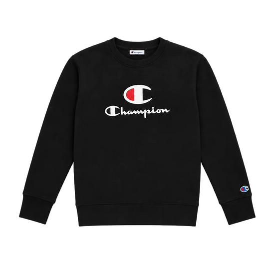 CHAMPION KIDS CREWNECK SWEATER BLACK