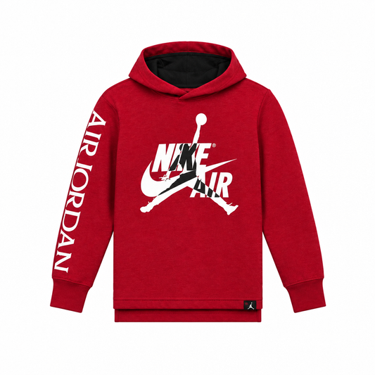 JORDAN KIDS JUMPMAN CLASSIC RED HOODIE (YOUTH SZE S-XL)