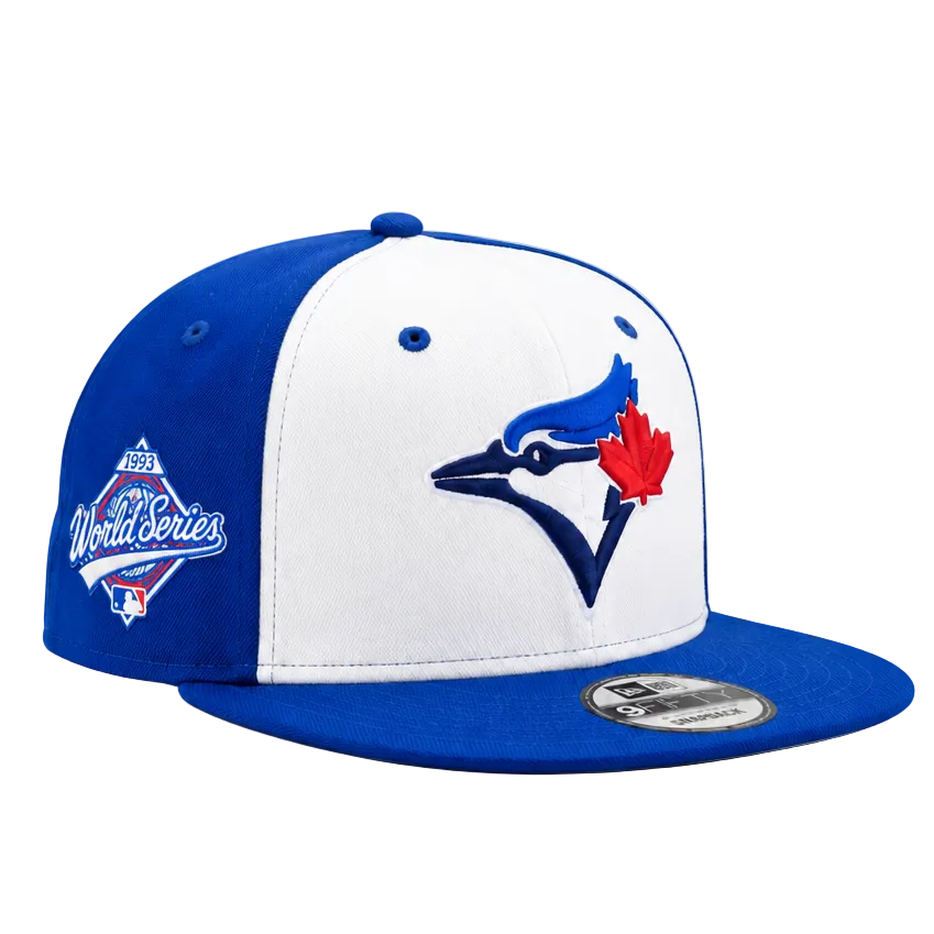 9FIFTY NEW ERA MLB 1993 WORLD SERIES TORONTO BLUE JAYS WHITE & ROYAL SNAPBACK HAT