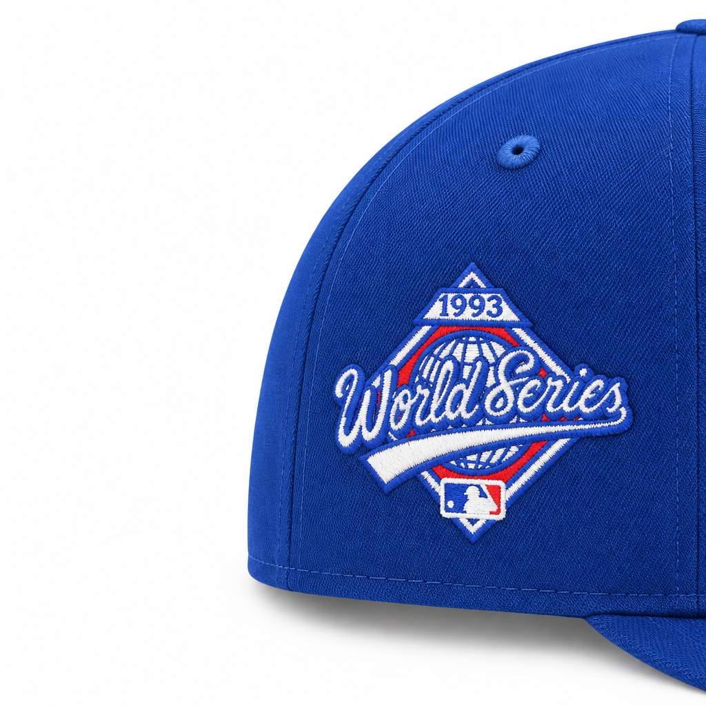 9FIFTY NEW ERA MLB 1993 WORLD SERIES TORONTO BLUE JAYS WHITE & ROYAL SNAPBACK HAT
