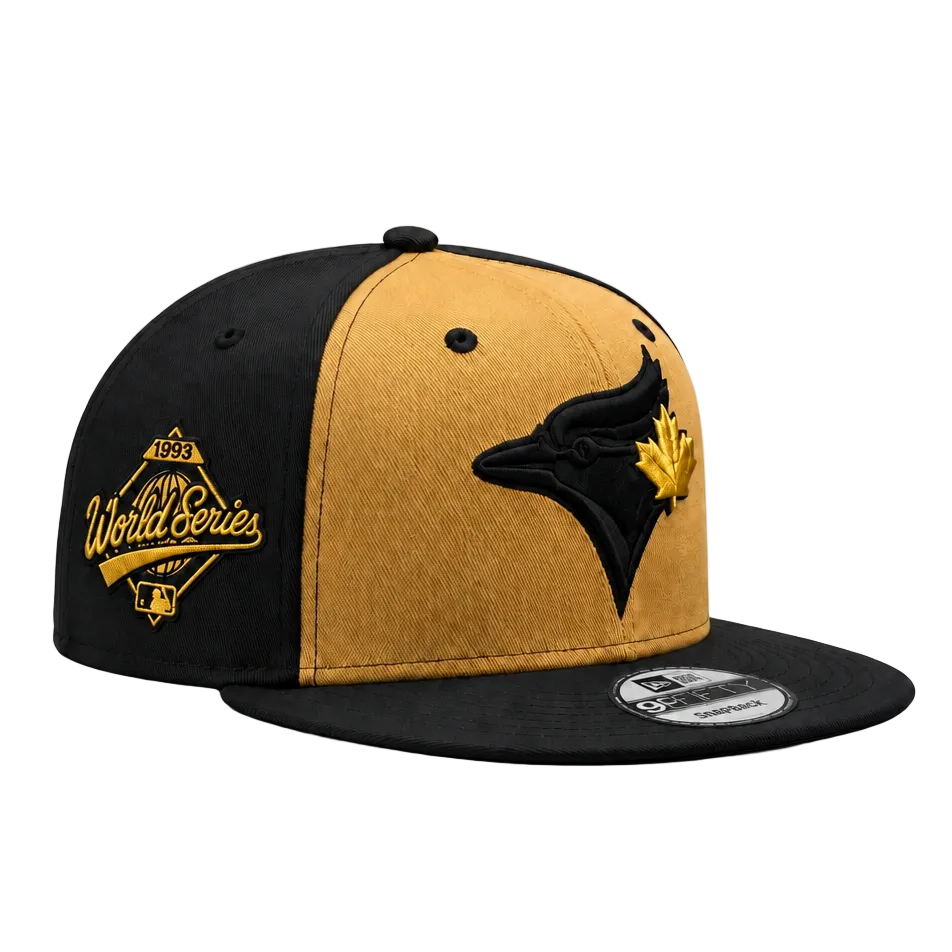 9FIFTY NEW ERA MLB 1993 WORLD SERIES TORONTO BLUE JAYS BLACK/BRONZE SNAPBACK HAT