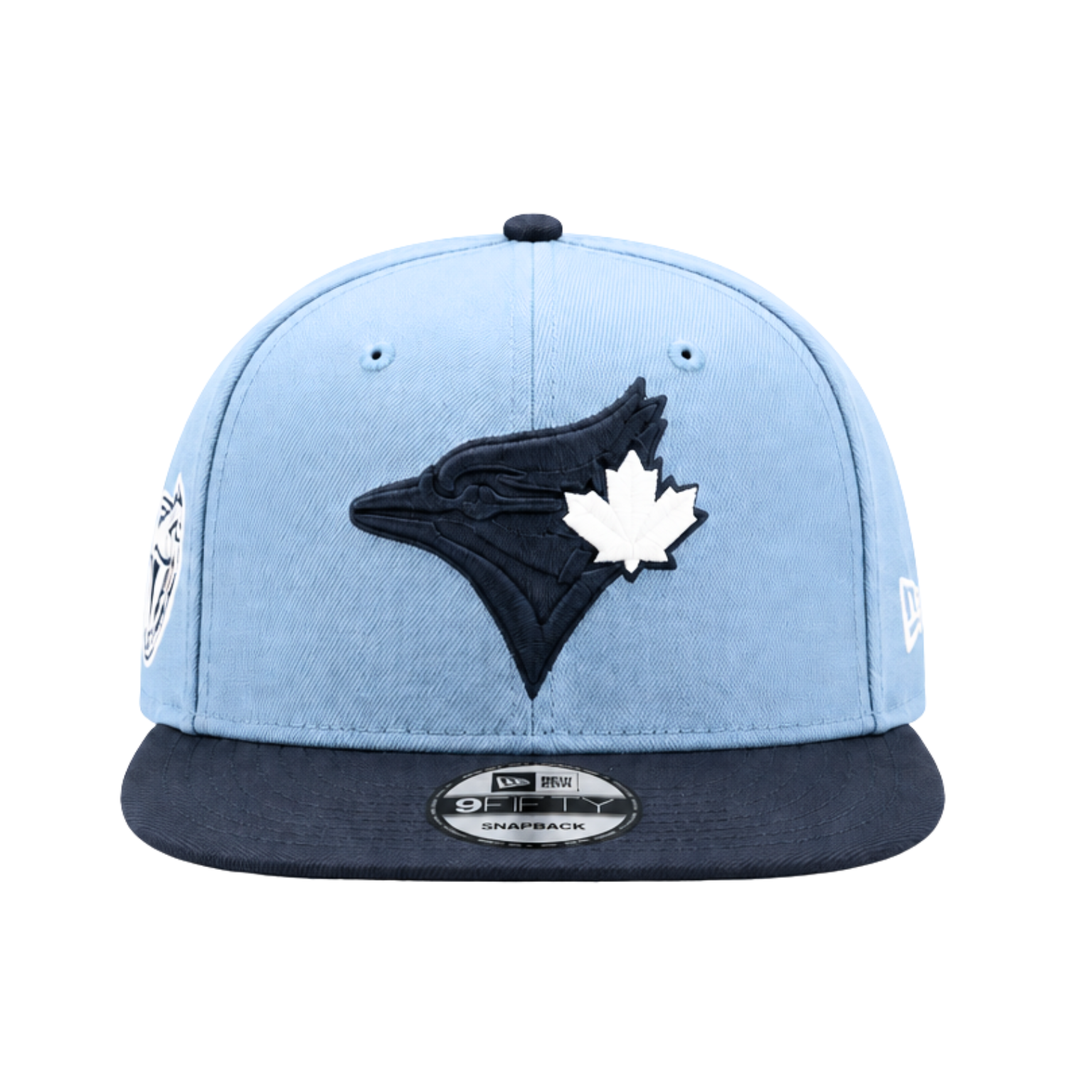 MEN'S NEW ERA MLB FADED BLUE NAVY TORONTO BLUE JAYS 50TH SEASON PATCH 9FIFTY SNAPBACK HAT