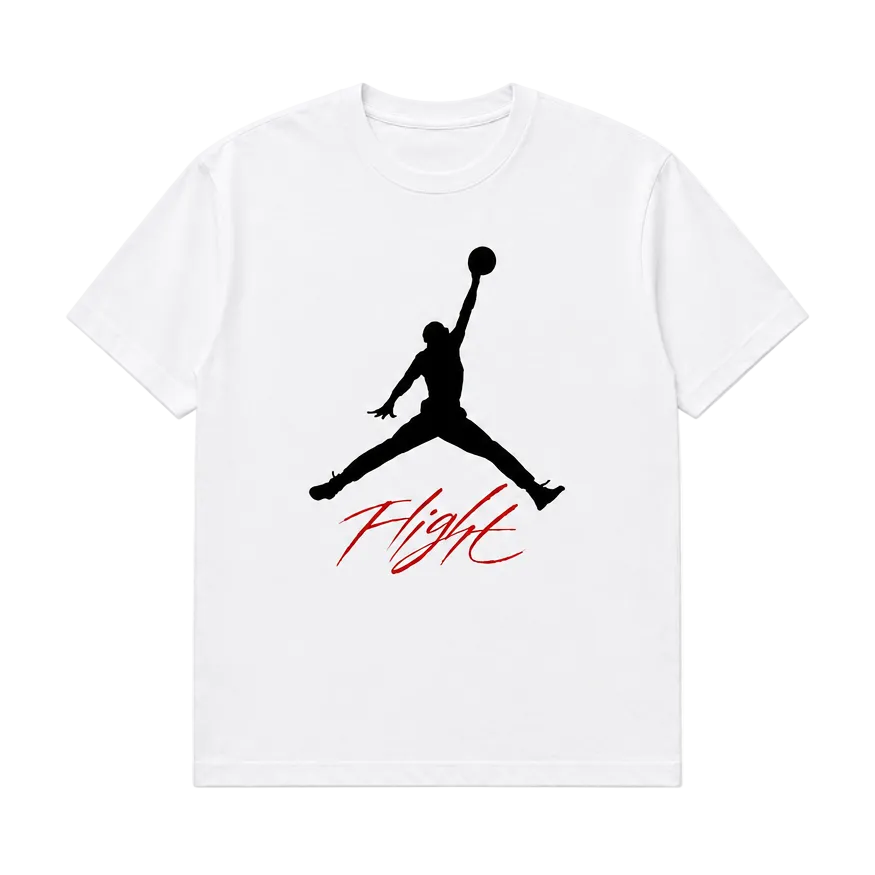 JORDAN MEN'S JUMPMAN FLIGHT WHITE T-SHIRT