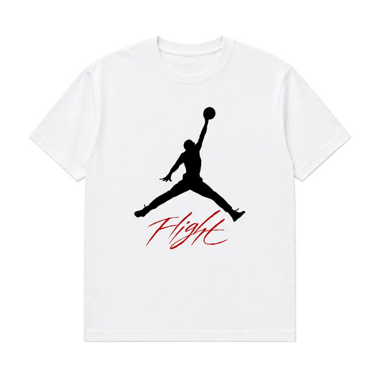 JORDAN MEN'S JUMPMAN FLIGHT WHITE T-SHIRT