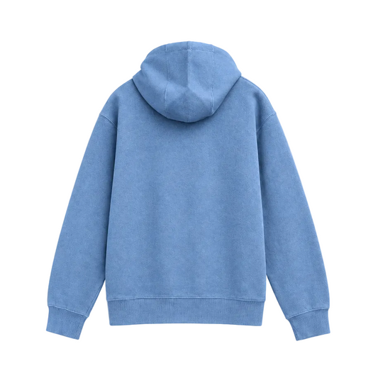 NIKE MEN'S CLUB PULLOVER FLEECE SKY BLUE HOODIE