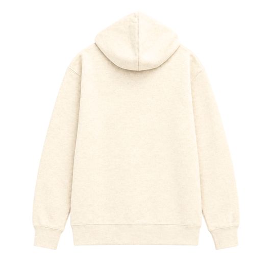 NIKE MEN'S CLUB PULLOVER FLEECE CREAM WHITE HOODIE