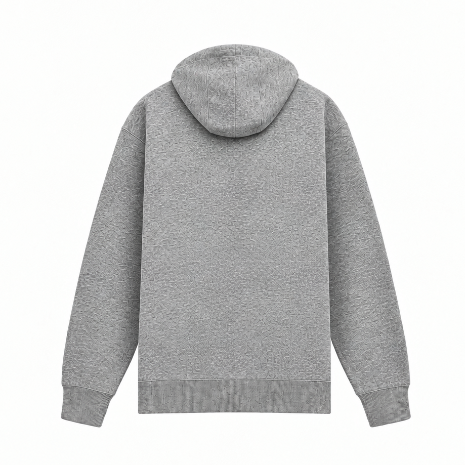NIKE MEN'S CLUB PULLOVER FLEECE GREY HOODIE