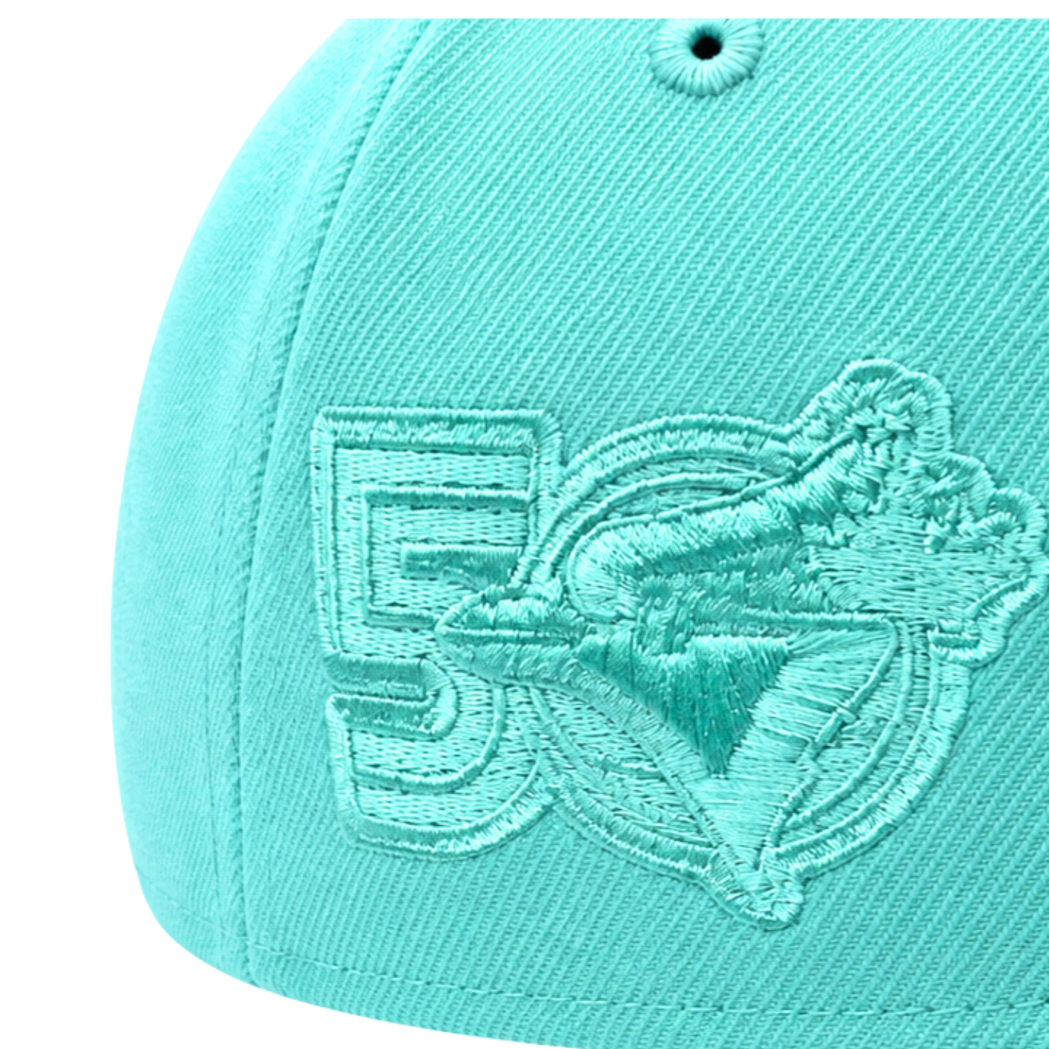 59FIFTY NEW ERA MLB 50TH ANNIVERSARY TORONTO BLUE JAYS TURQUOISE FITTED HAT
