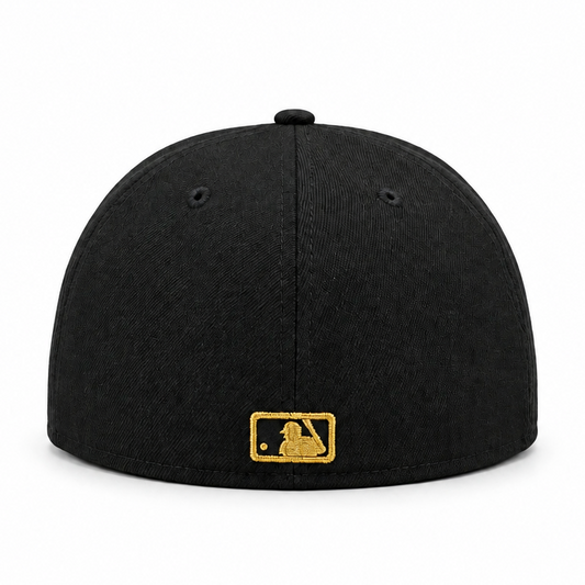 59FIFTY NEW ERA MLB 50TH ANNIVERSARY TORONTO BLUE JAYS BLACK & GOLD FITTED HAT