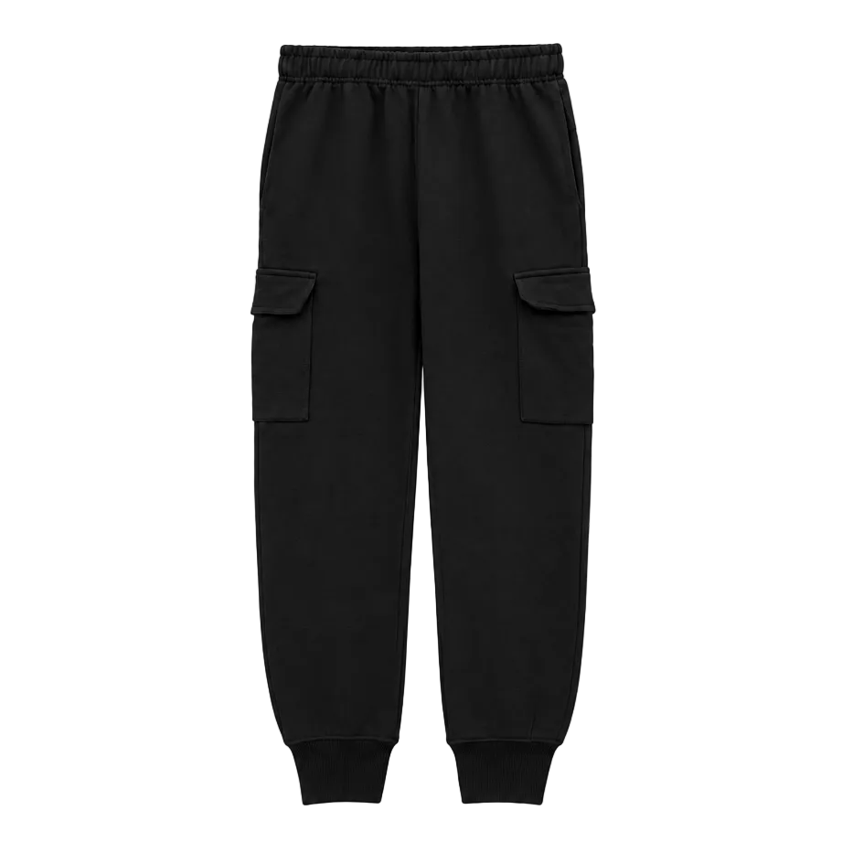 NIKE MEN'S CLUB FLEECE BLACK CARGO JOGGERS