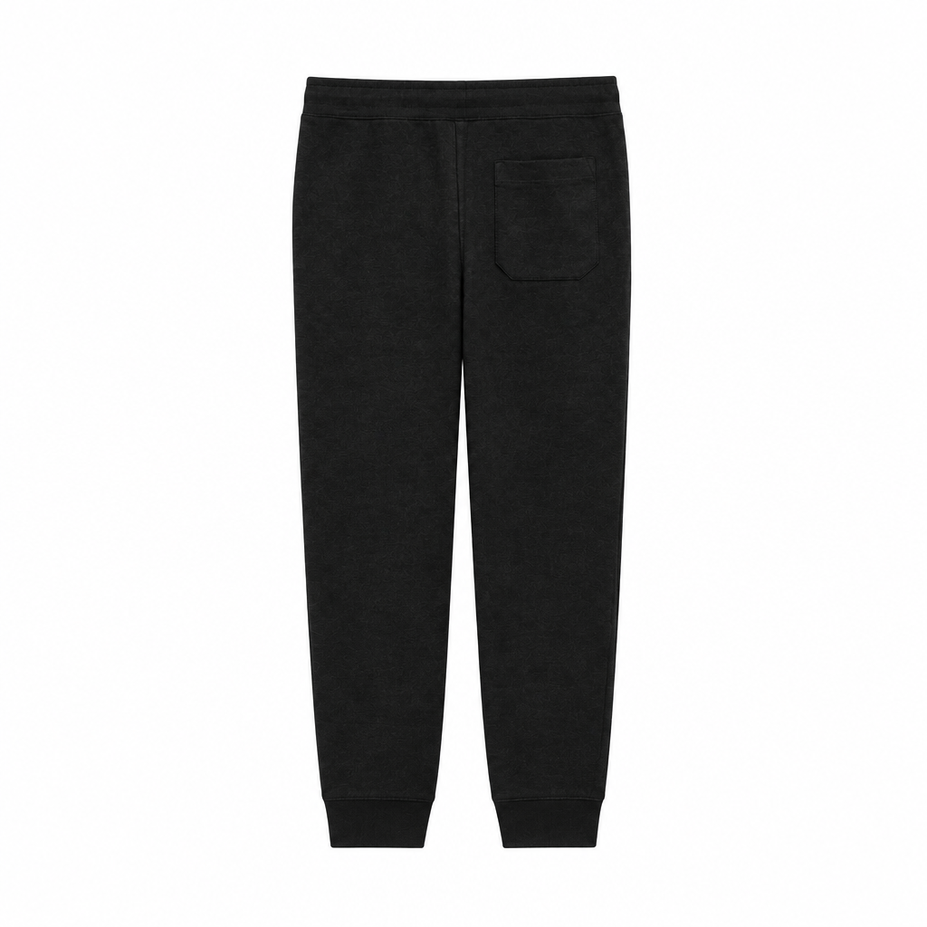 POLO RALPH LAUREN MEN'S DOUBLE KNIT FULL ZIP-UP HOODIE & JOGGER BLACK 2-PIECE SET