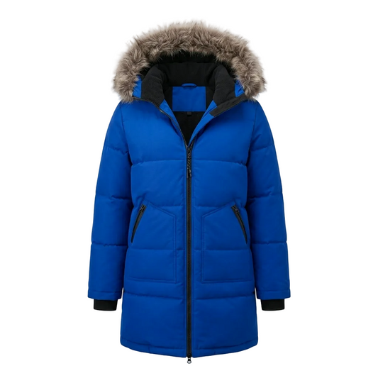 KOLDTEK WOMEN'S LONG ROYAL BLUE WINTER JACKET