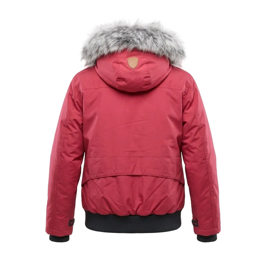 INFINITY MEN'S PADED BURGUNDY RED WINTER JACKET