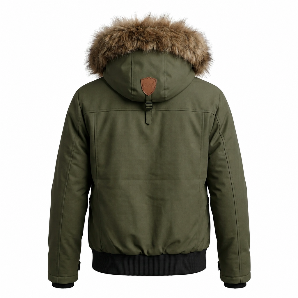 INFINITY MENS PADED OLIVE GREEN WINTER JACKET