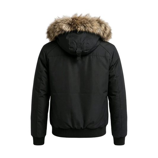 REDX MEN'S PUFFER BOMBER BLACK WINTER JACKET