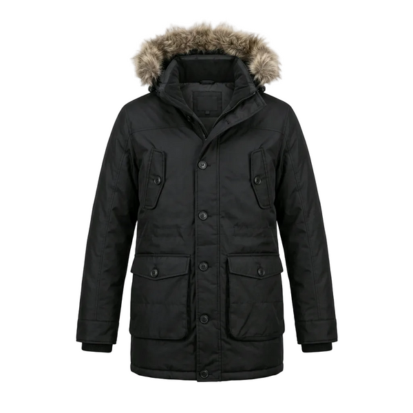 JACK & JONES PARKA BLACK JACKET