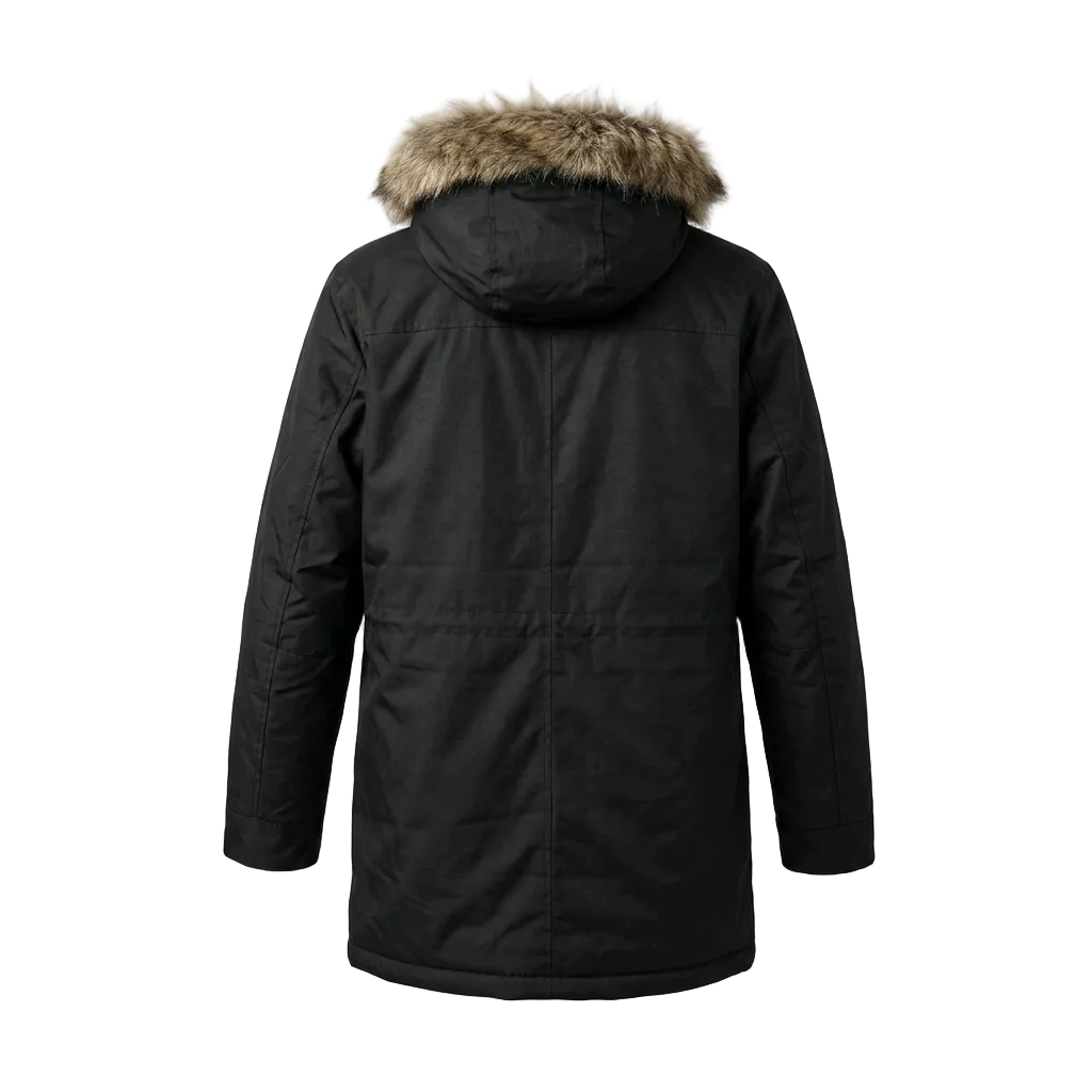 JACK & JONES PARKA BLACK JACKET