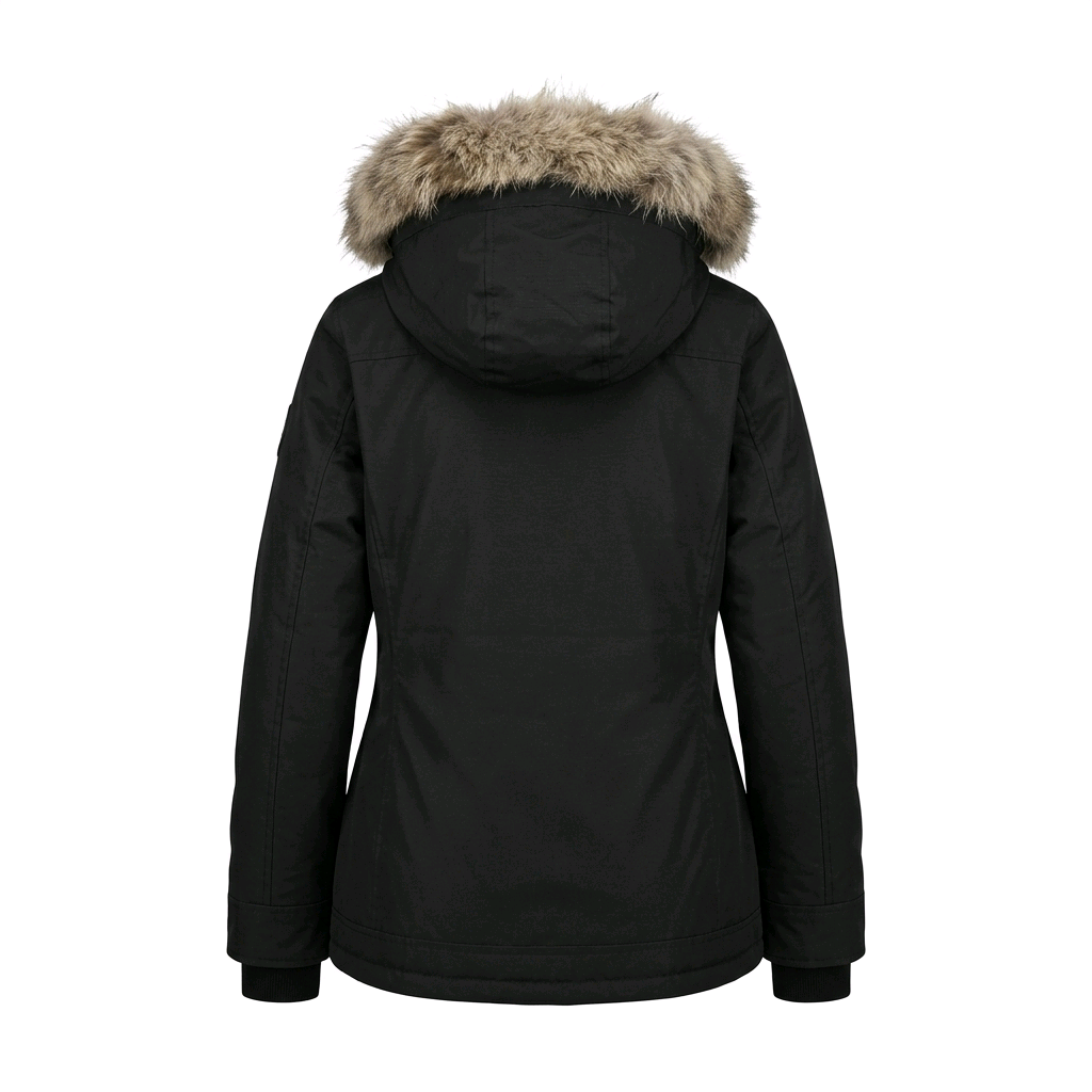 KOLDTEK WOMEN'S LONG BLACK WINTER JACKET