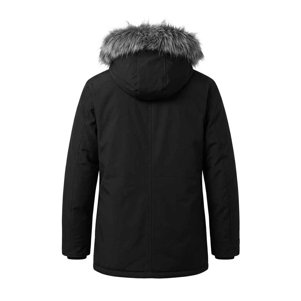 NOIZE MEN'S DEXTER PARKA BLACK JACKET