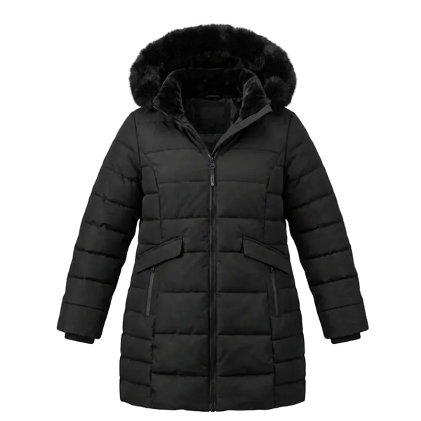 KOLDTEK WOMEN'S LONG PARKA BLACK WINTER JACKET