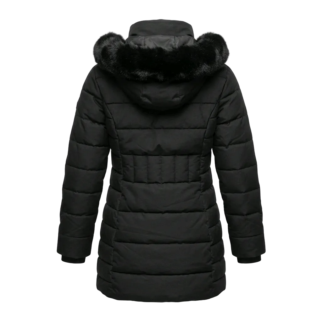 KOLDTEK WOMEN'S LONG PARKA BLACK WINTER JACKET