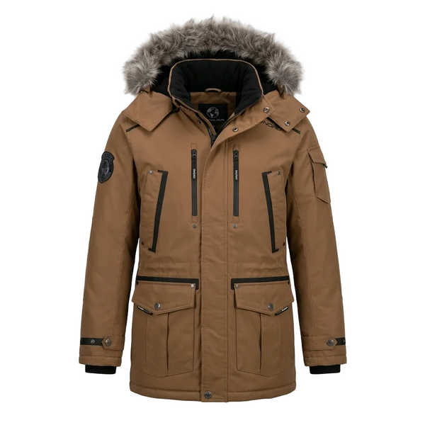 NOIZE DIVISION PETER MEN'S BROWN WINTER JACKET