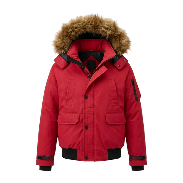 INFINITY MEN'S PADED RED WINTER JACKET