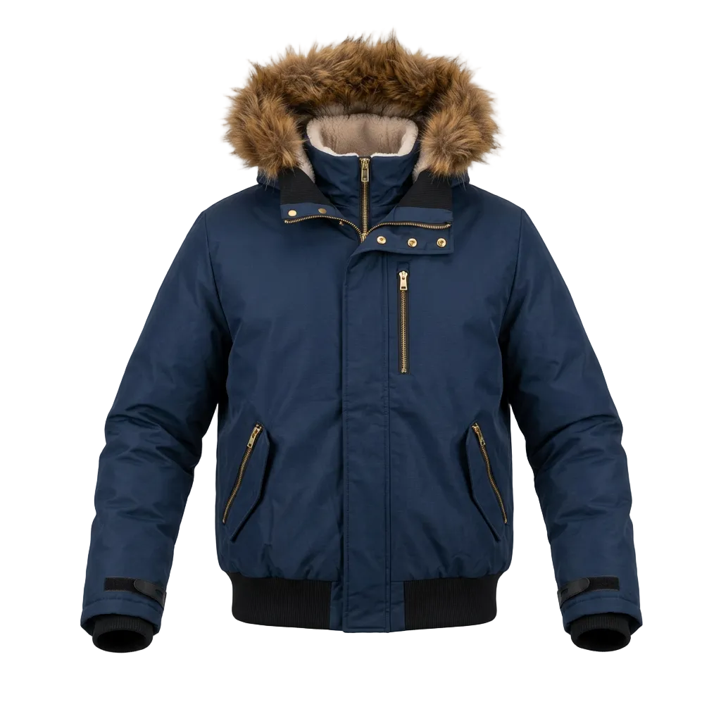 INFINITY MEN'S PADED NAVY BLUE WINTER JACKET