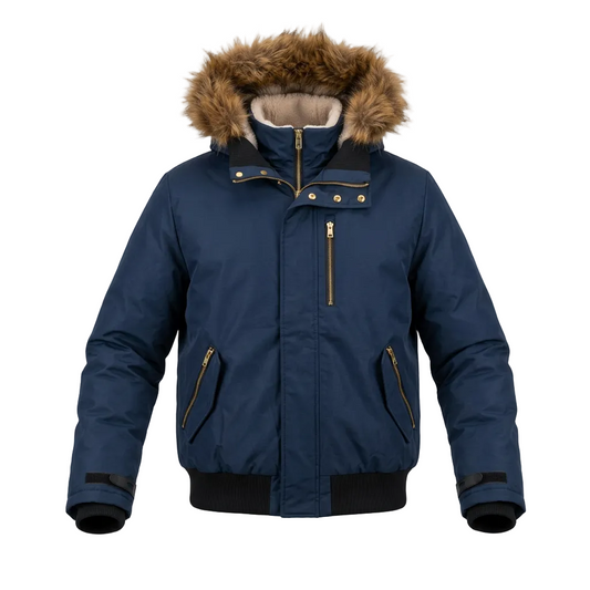 INFINITY MEN'S PADED NAVY BLUE WINTER JACKET