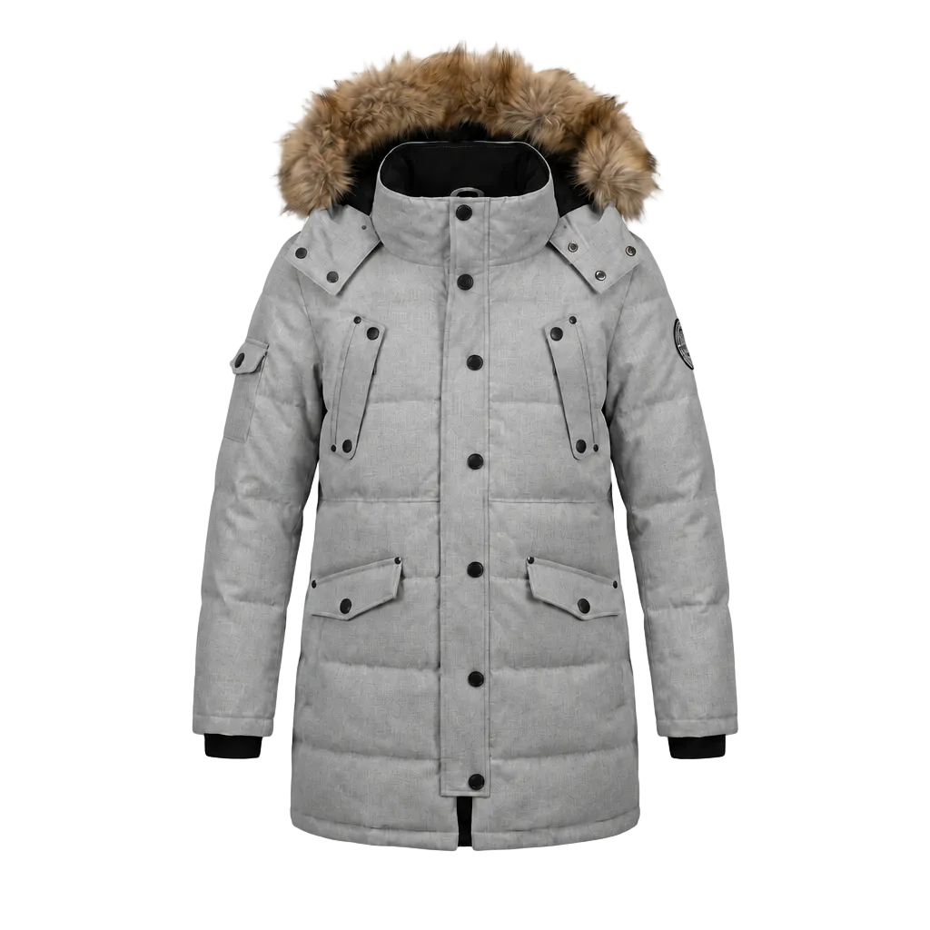 NOIZE DIVISION KAYLEE WOMEN'S GULL GREY PARKA WINTER JACKET
