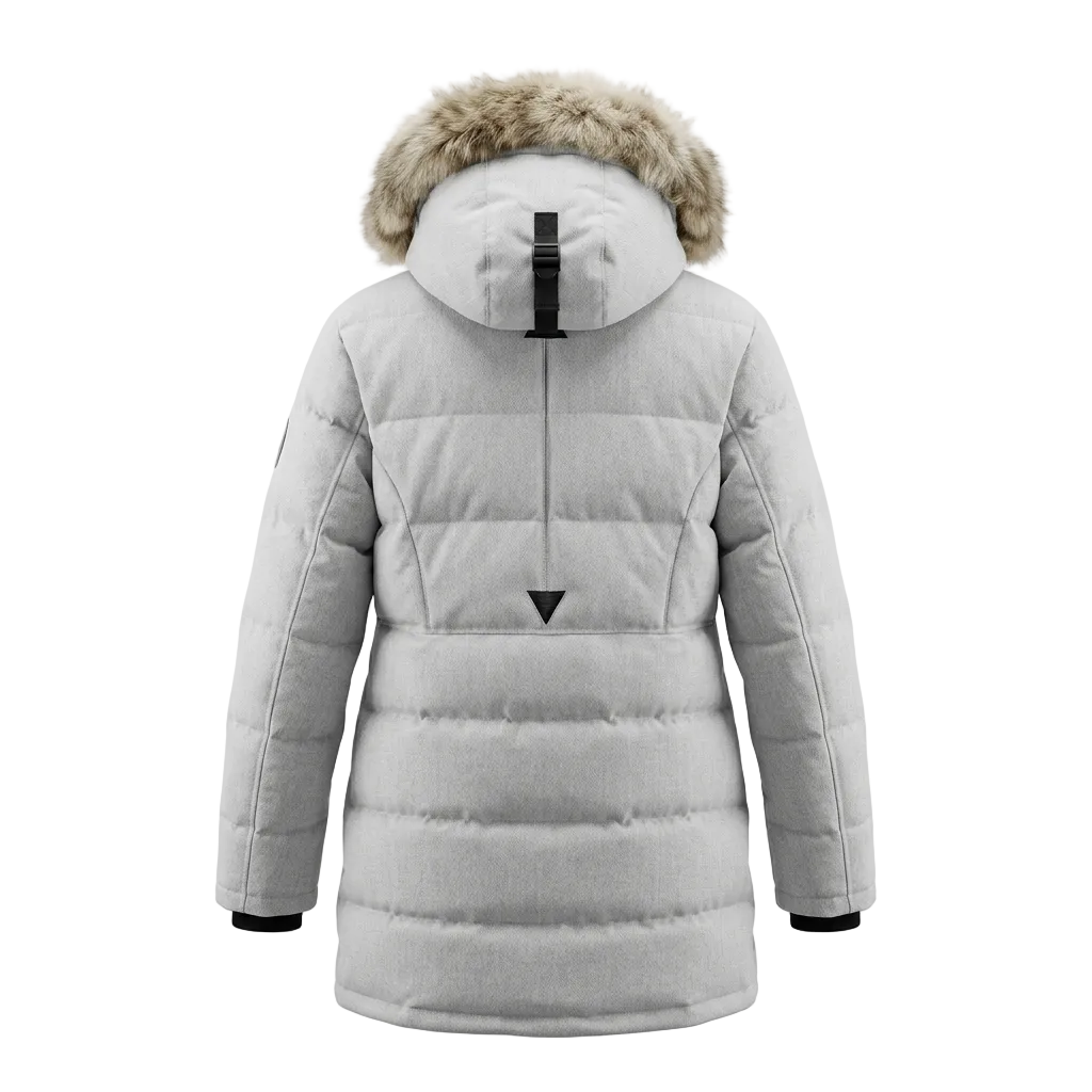 NOIZE DIVISION KAYLEE WOMEN'S GULL GREY PARKA WINTER JACKET