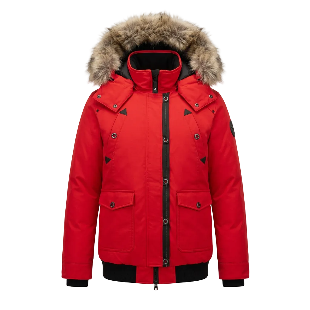 KOLDTEK WOMEN'S LONG RACING RED WINTER JACKET