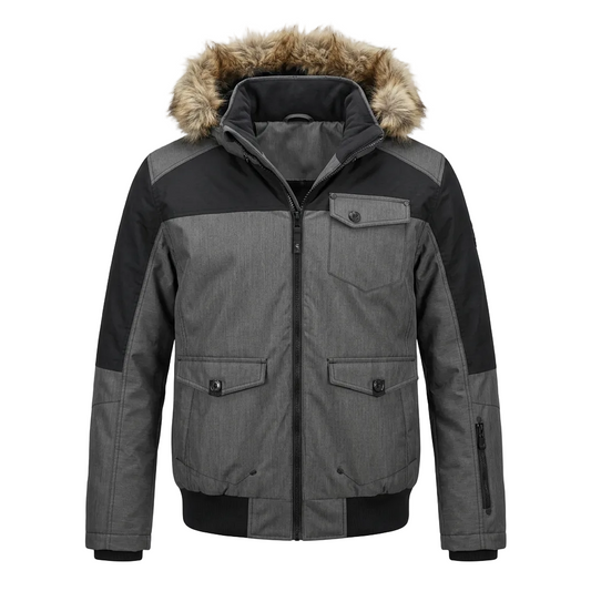 NOIZE DIVISION JEFF MEN'S OUTERWEAR SLATE GREY WINTER JACKET
