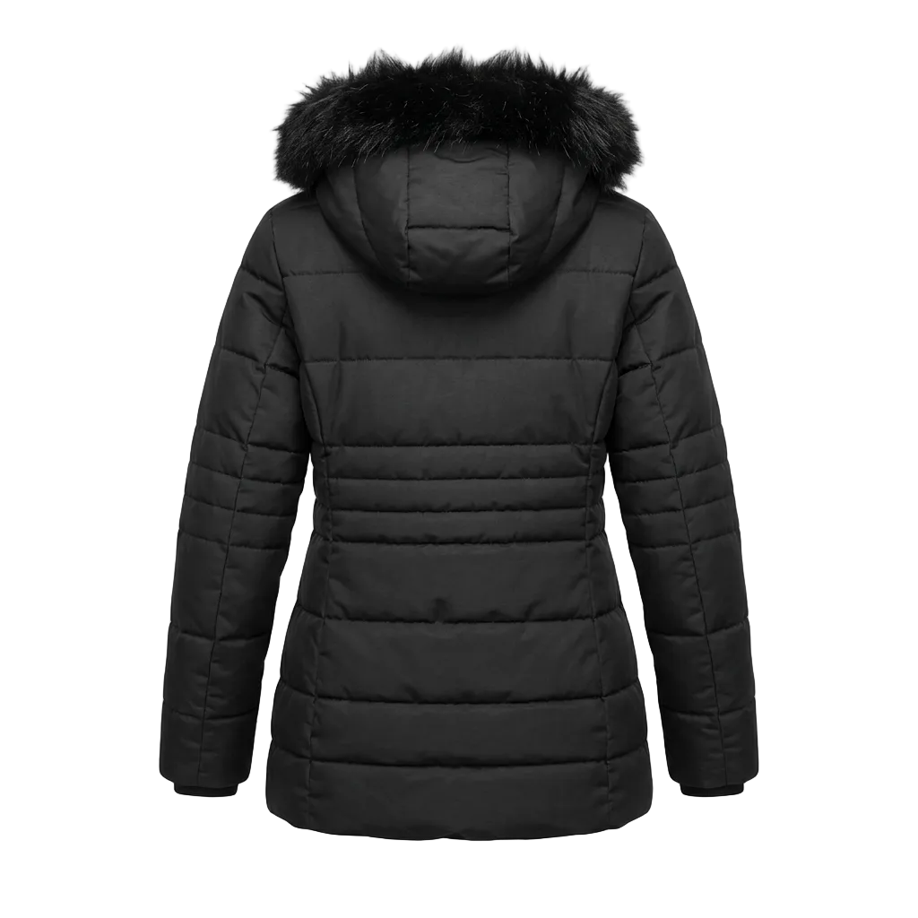 KOLDTEK WOMEN'S LONG PARKA BLACK WINTER JACKET