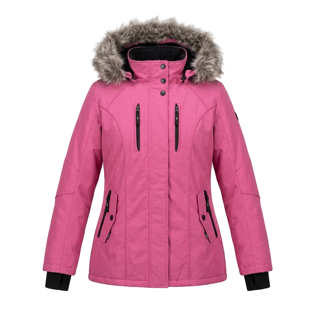 NOIZE DIVISION LILY 14 WOMEN'S RASPBERRY ROSE PINK WINTER JACKET