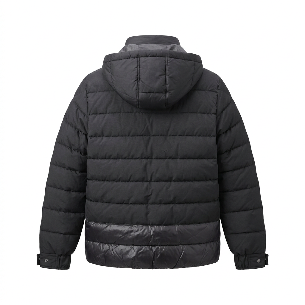JACK & JONES ORIGINALS MEN'S LITE SHORT PUFFER BLACK JACKET
