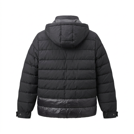 JACK & JONES ORIGINALS MEN'S LITE SHORT PUFFER BLACK JACKET
