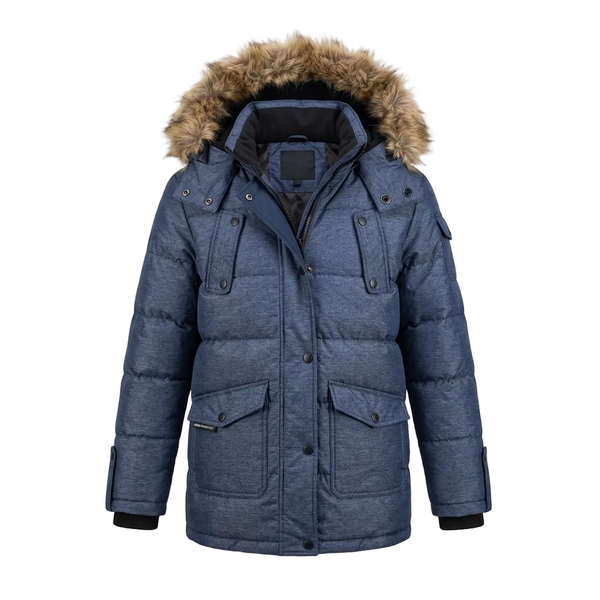 NOIZE DIVISION CATHERINE-M1 WOMEN'S NAVY BLUE PARKA WINTER JACKET