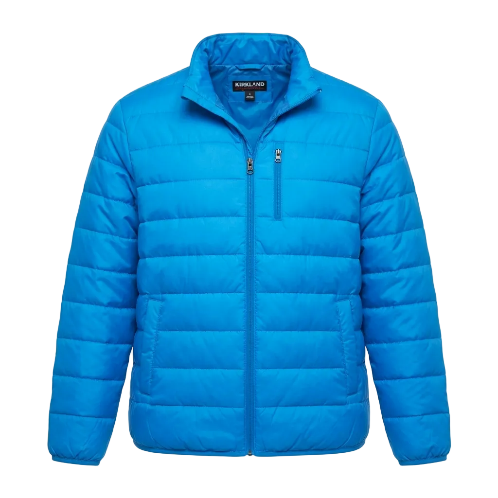 GODBODY COLLECTION MEN'S LITE SHORT PUFFER BLUE JACKET