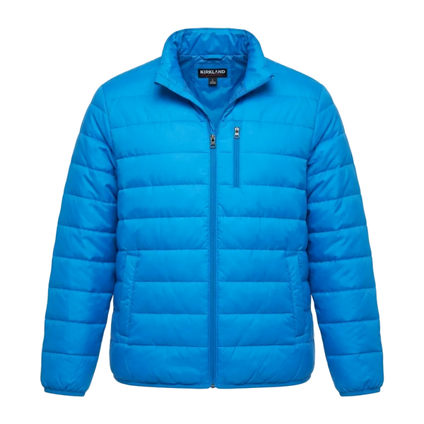 GODBODY COLLECTION MEN'S LITE SHORT PUFFER BLUE JACKET