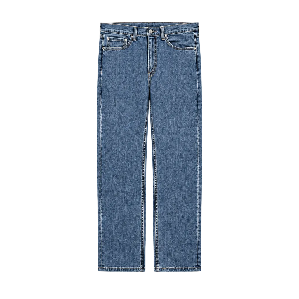 LEVI'S MEN'S 505 REGULAR STRAIGHT LEG BLUE JEANS