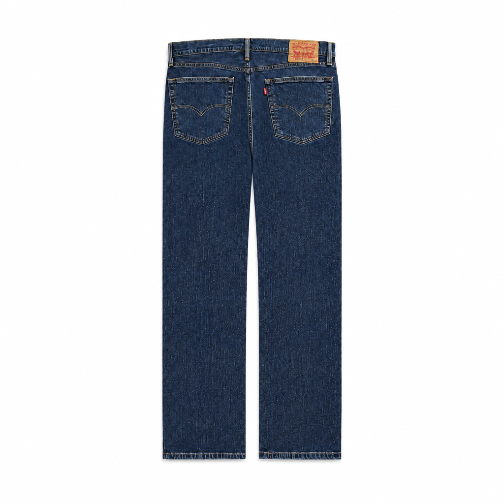 LEVI'S MEN'S 513 SLIM STRAIGHT DARK BLUE JEANS
