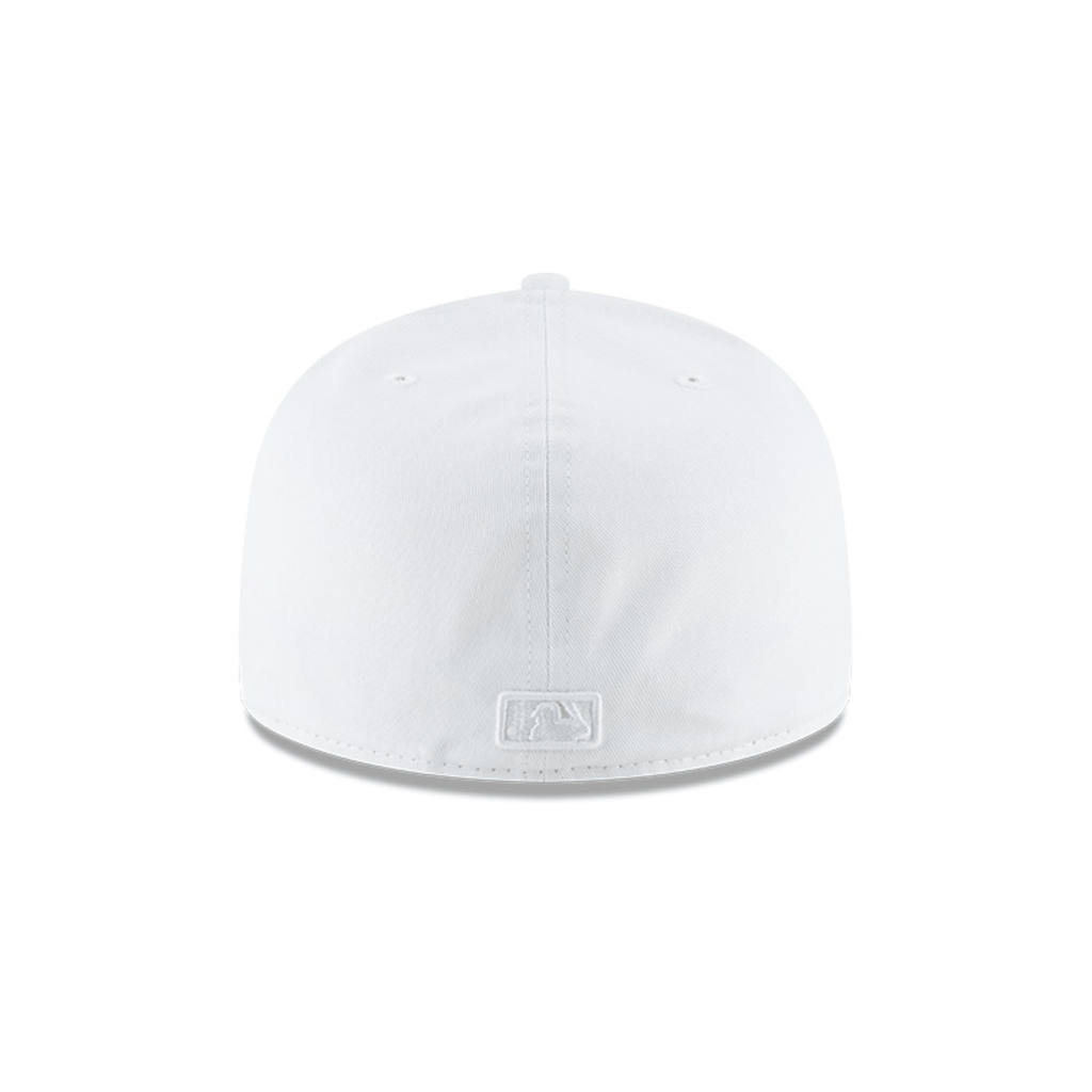 59FIFTY MEN'S MLB NEW YORK YANKEES ALL WHITE FITTED HAT