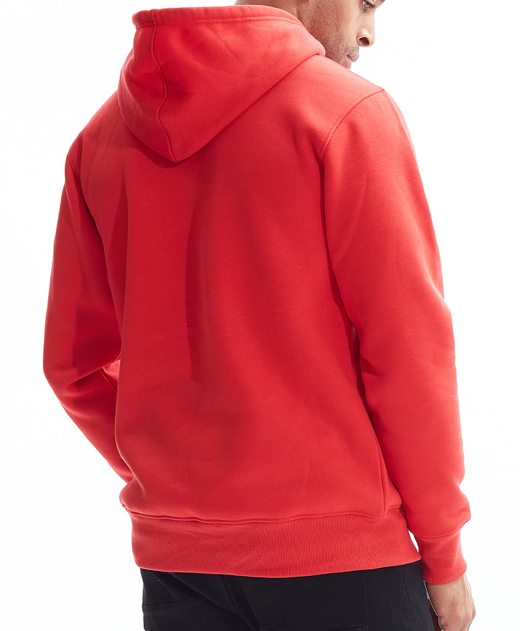 BLEECKER & MERCER MEN'S BEAR FLEECE HOODIE (RED)