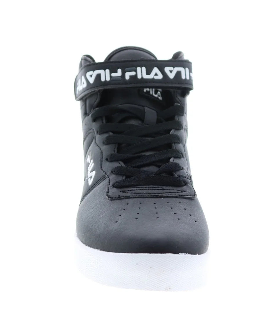 FILA VULC 13 REPEAT LOGO HIGH TOP SHOE (BLACK/WHITE)